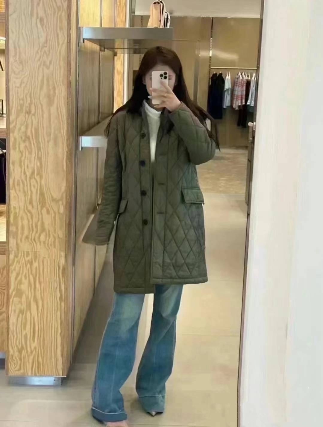 商品Burberry|BURBERRY/博柏利 女卡其色聚酮可拆卸兜帽排扣长棉服80712351,价格¥2894,第8张图片详细描��述