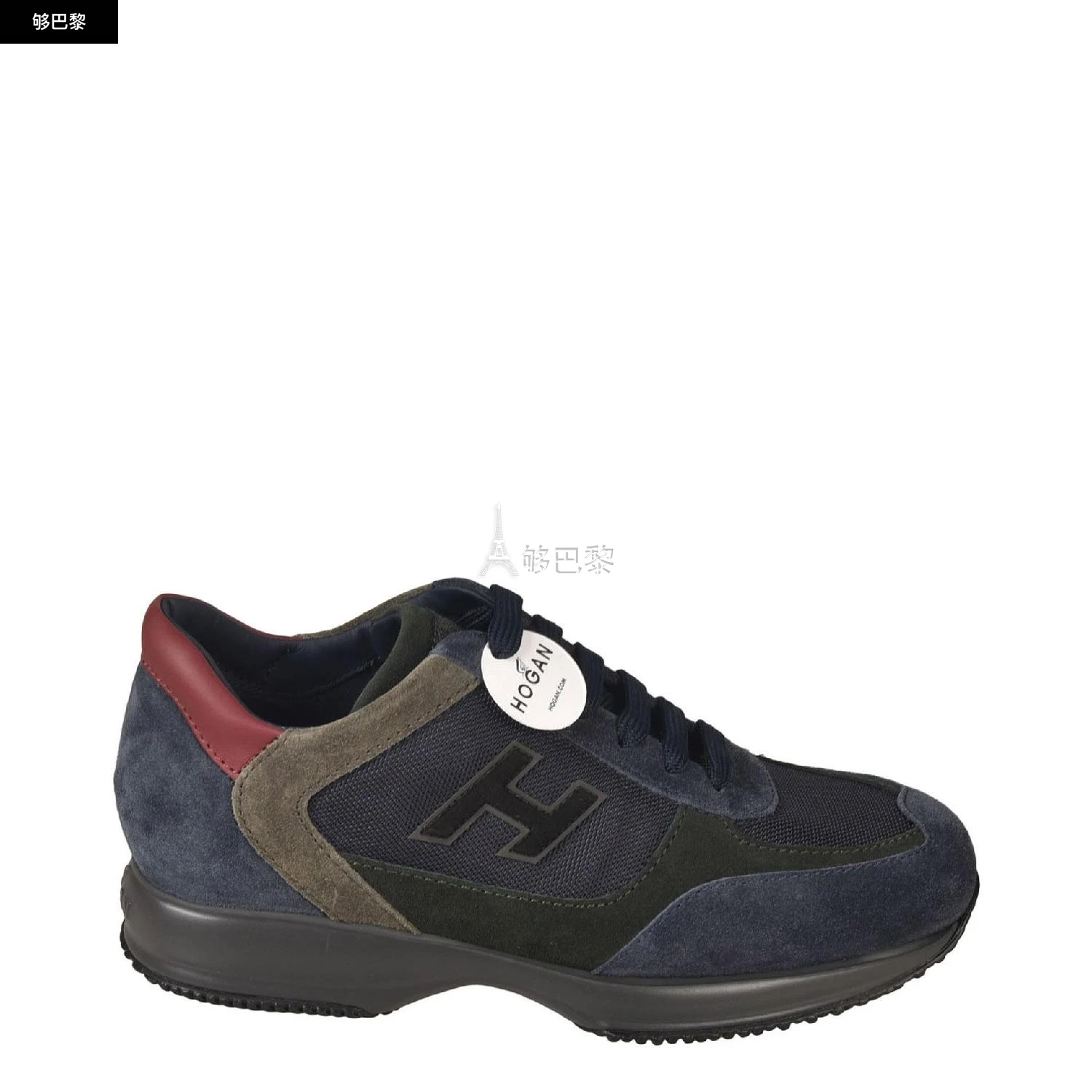 商品hogan|【预售】 2023秋冬 男士 休闲运动鞋 运动鞋 2457500  HXM00N0Q101H6248P ,价格¥3787,第2张图片详细描述
