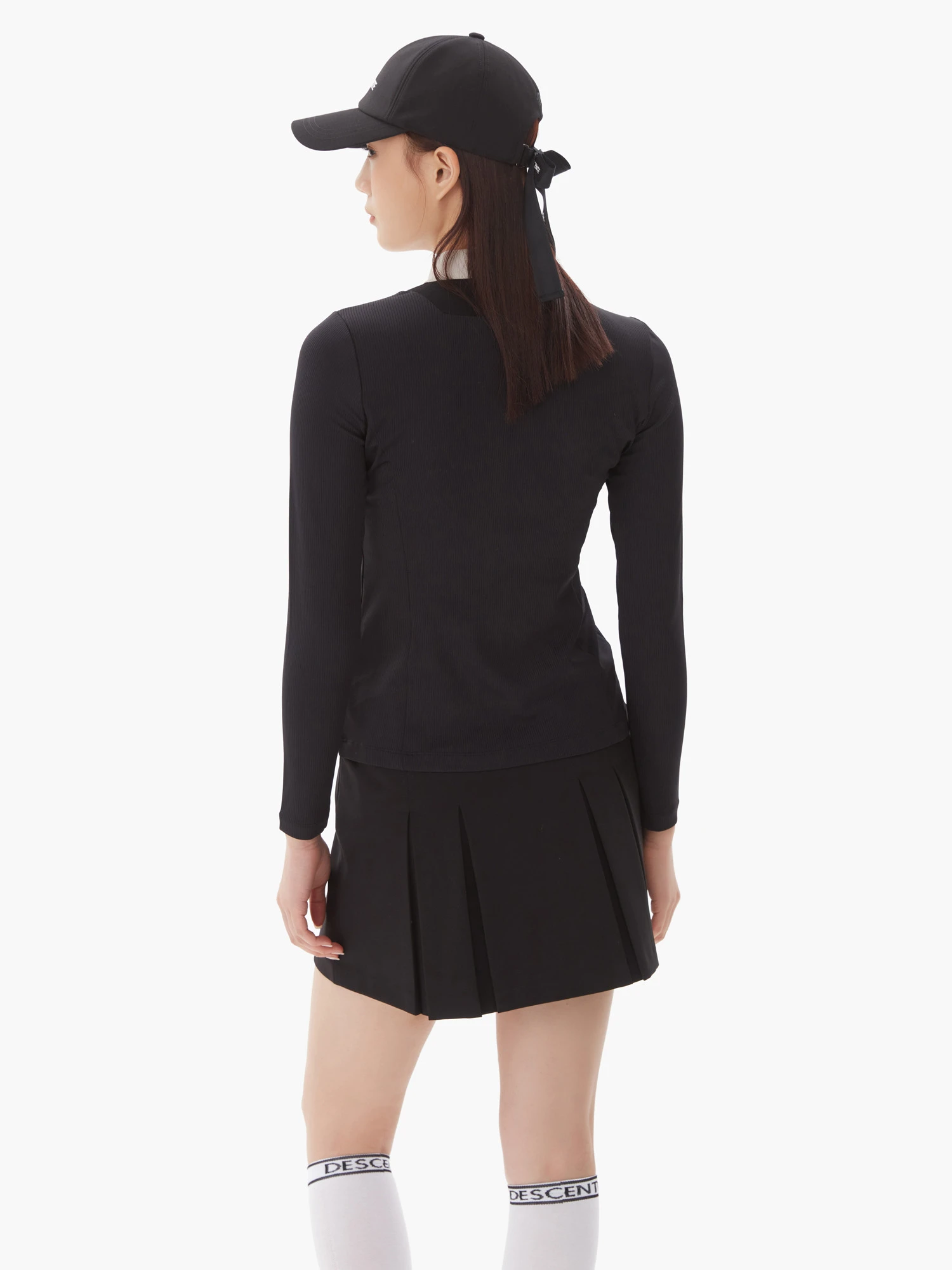 商品【预售商品15天发货】 DESCENTE|高球系列女性高性能混合长袖T恤适合多种场合穿着 DP12WFTL23-LBLG,价格¥893,第4张图片详细描述