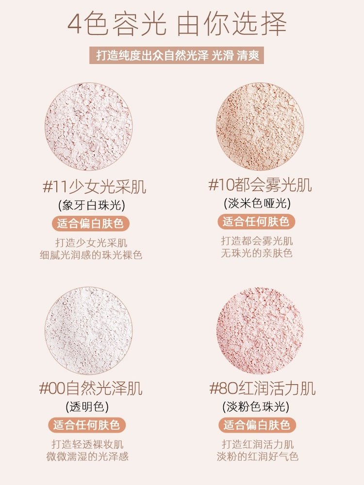 商品Cosme Decorte|decorte黛珂散粉白檀容光丝柔蜜粉精致定妆粉控油持久00/10/11/80号,价格¥280,第1张图片详细描述