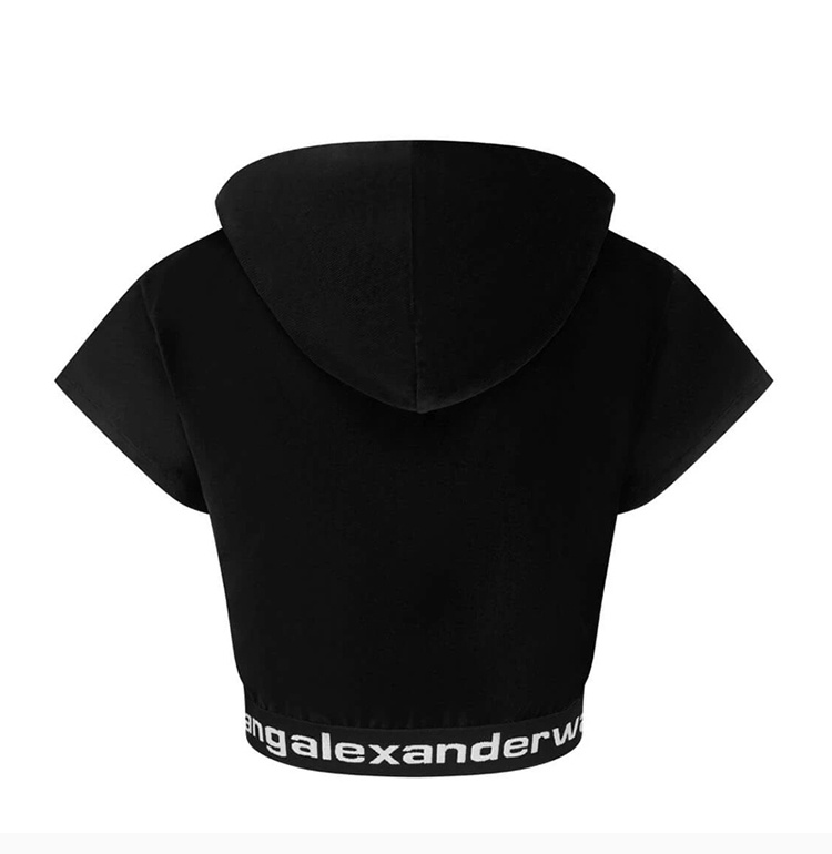 商品Alexander Wang|ALEXANDER WANG 黑色女士卫衣/帽衫 4CC1201106-001,价格¥1233,第7张图片详细描述