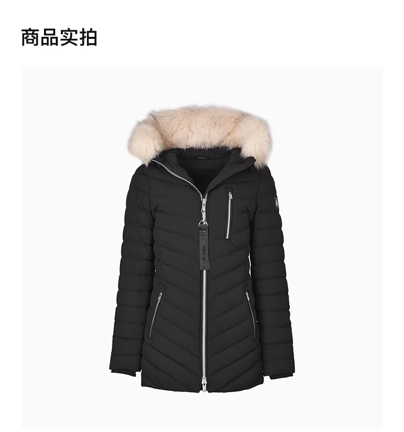 商品Moose Knuckles|MOOSE KNUCKLES 黑色女士羽绒服 M31LJ197-273,价格¥2602,第4张图片详细描述