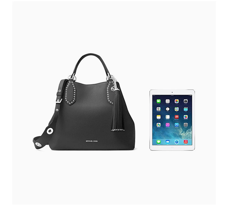 商品Michael Kors|MICHAEL KORS 黑色女士手提包 30T7SBNS3L-BLACK,价格¥1618,第7张图片详细描述