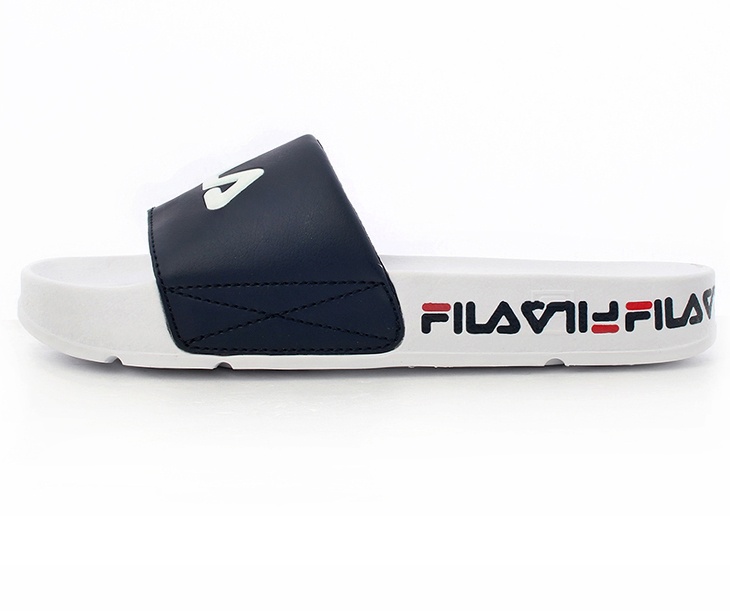 商品Fila|【享贝家FILA 斐乐拖鞋运动款 白蓝色FS1SLB1003XWNV,价格¥150,第5张图片详细描述
