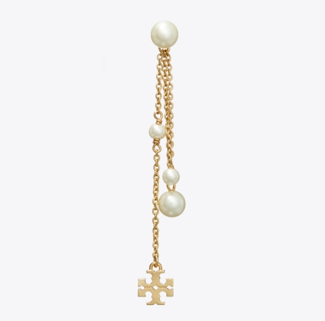 商品[国内直发] Tory Burch|女款时尚潮流休闲 耳环  金色,价格¥1478,第3张图片详细描述