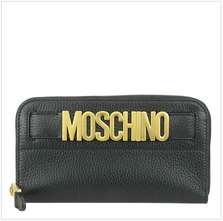 商品[国内直发] Moschino|Moschino 莫斯奇诺 女士黑色拉链开合长款手拿包 7A8115-8003-0555,价格¥895,第15张图片详细描述