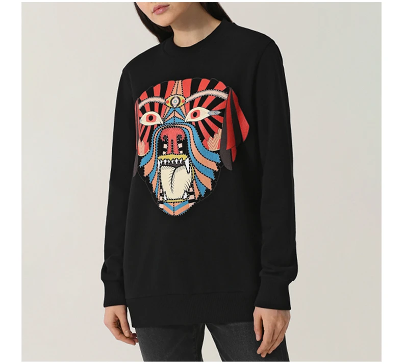 商品Givenchy|GIVENCHY 女士黑色部落卫衣 17Y7741487-001,价格¥2389,第5张图片详细描述