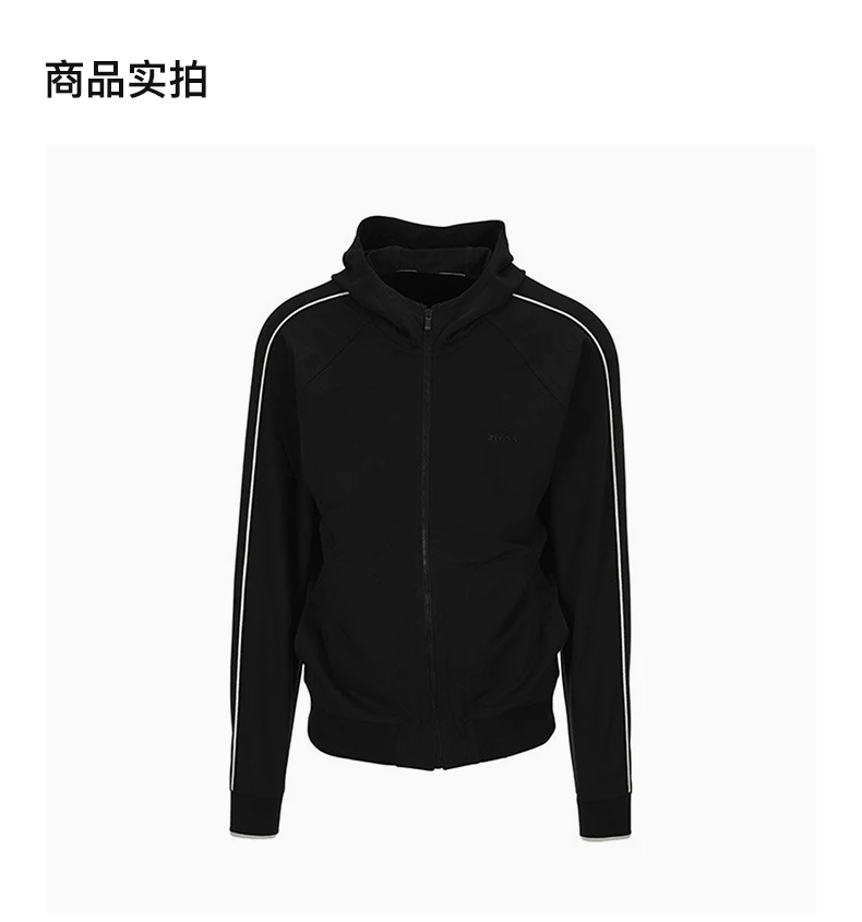 商品ZZEGNA|Z Zegna 黑色男士卫衣/帽衫 VU451-Z859-K09,价格¥3074,第4张图片详细描述
