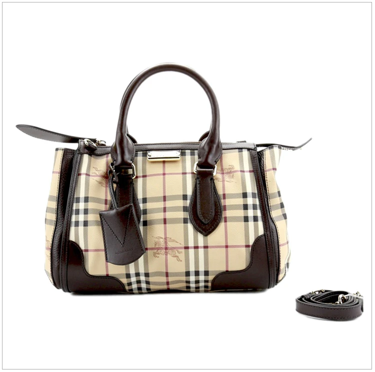 商品[国内直发] Burberry|BURBERRY 格纹女士手提包 3870759,价格¥7629,第4张图片详细描述