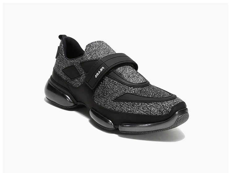 商品Prada|Prada 普拉达 男士黑色织物休闲运动鞋 2OG064-3V92-F0I89,价格¥1875,第7张图片详细描述