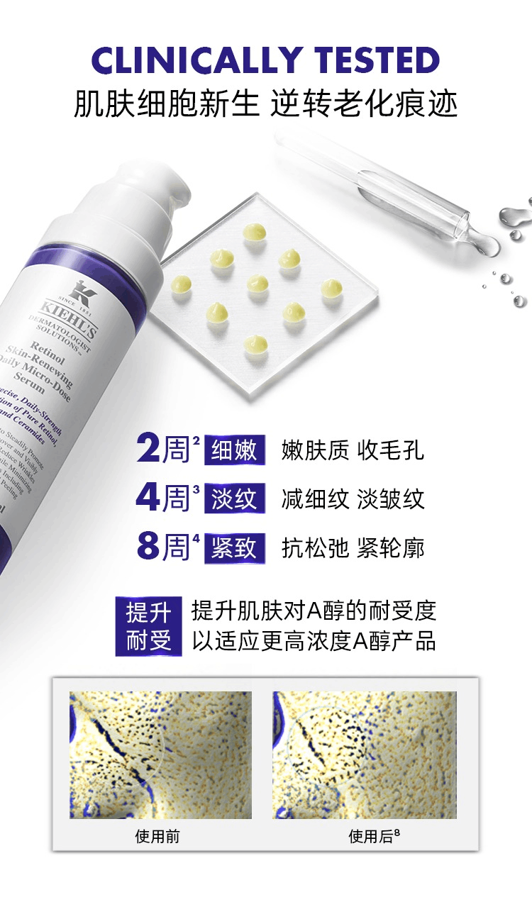 商品Kiehl's|Kiehl's科颜氏 A醇精华乳 50ml,价格¥366,第5张图片详细描述