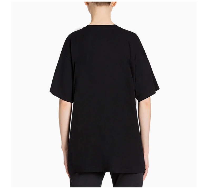 商品Moschino|MOSCHINO 黑色女士T恤 J0711-0540-7555,价格¥1769,第6张图片详细描述