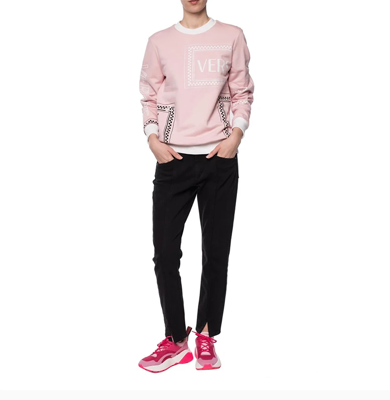 商品Versace|VERSACE 范思哲 女士粉色棉质卫衣 A82271-A217878-A2242,价格¥3555,第3张图片详细描述