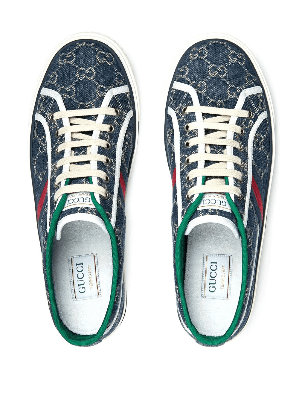 商品Gucci|男士GG 印花帆布运动鞋 (英码),价格¥3768,第5张图片详细描述