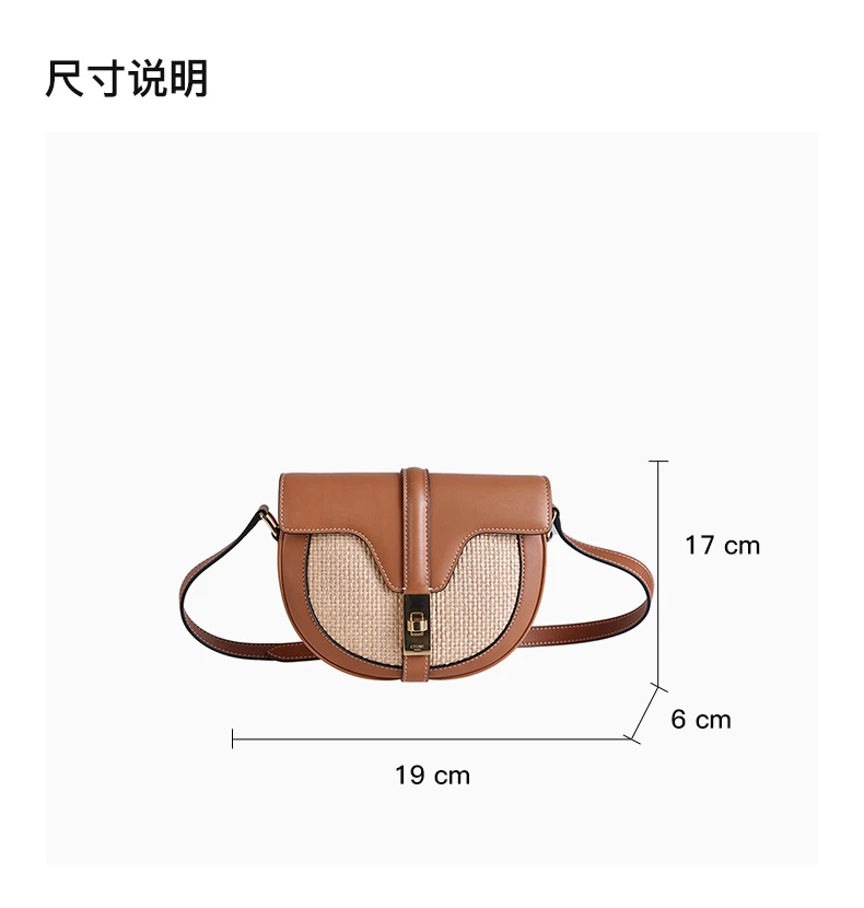 商品[国内直发] Celine|CELINE 驼色女士斜挎包 188012-CC5-02NT,价格¥11018,第3张图片详细描述