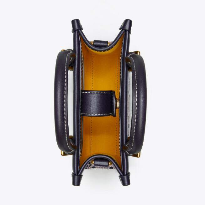 商品[国内直发] Tory Burch|托里·伯奇TORY BURCH 女士老花刺绣织物配皮托特包斜挎包 ,价格¥2211,第13张图片详细描述