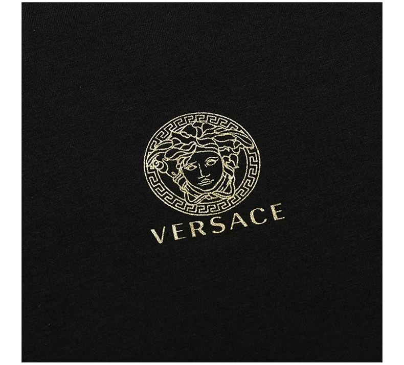 商品Versace|VERSACE 黑色男士T恤 AU10197-A232741-A1008,价格¥1080,第1张图片详细描述