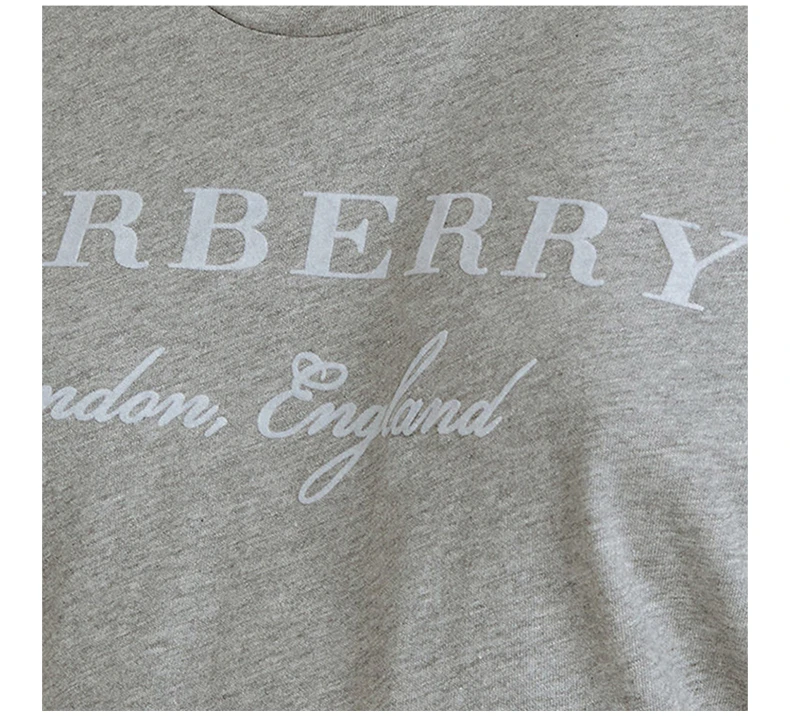 商品[国内直发] Burberry|BURBERRY 灰色女士T恤 4057046,价格¥1598,第8张图片详细描述