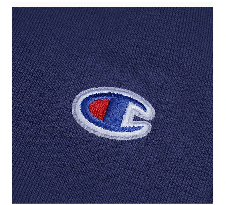 商品[国内直发] CHAMPION|Champion 男士蓝色左腿竖版草写logo纯色加绒运动裤 athletics线 GF22H-586296-93O,价格¥179,第8张图片详细描述