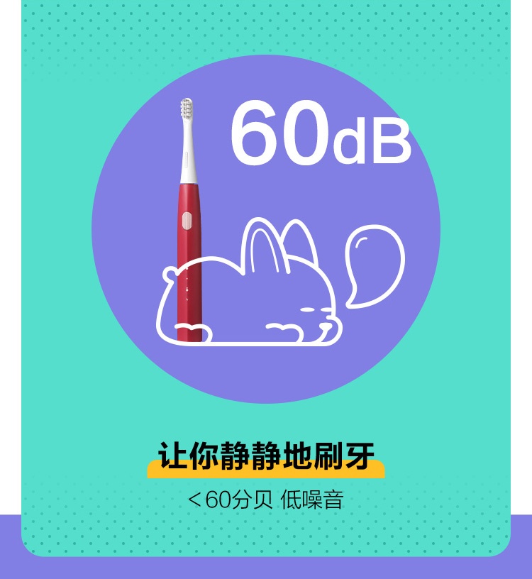 商品[国内直发] DoctorBei|贝医生Y1\/C3电动牙刷女情侣套装男士全自动声波智能充电式软毛成人款 勃艮第红色【内配2刷头】,价格¥176,第13张图片详细描述