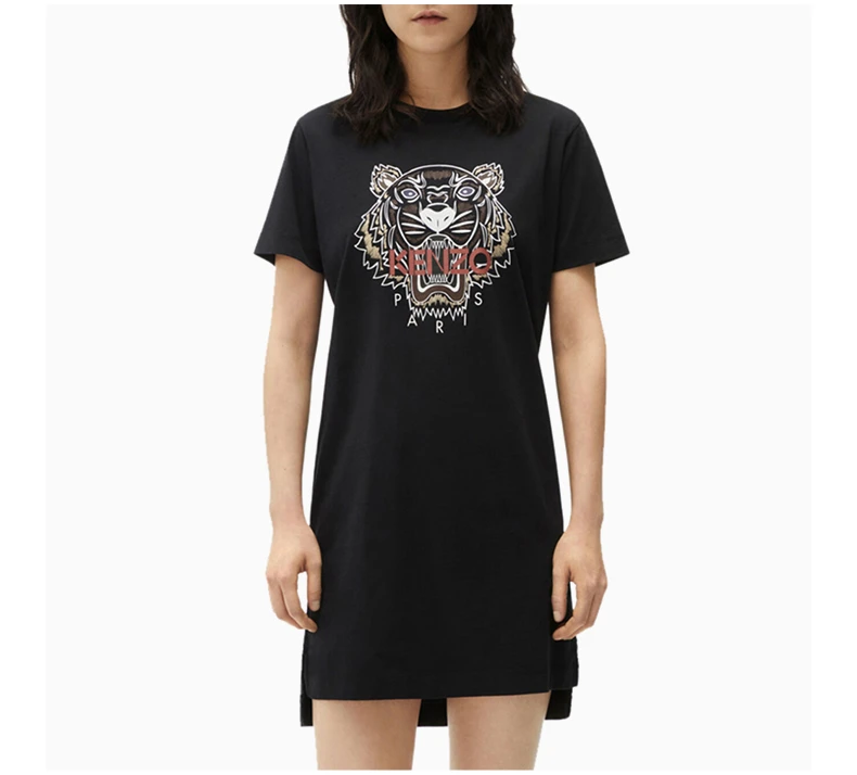 商品Kenzo|KENZO 女士黑色连衣裙 FB62RO7754YA-99,价格¥1246,第5张图片详细描述