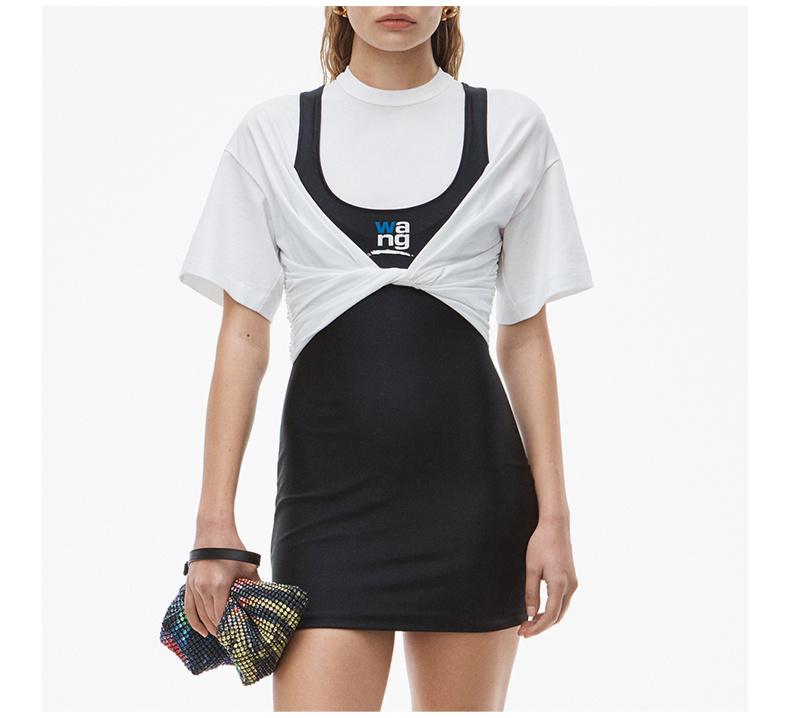 商品Alexander Wang|ALEXANDER WANG 白色女士连衣裙 4CC3216116-971,价格¥2137,第8张图片详细描述