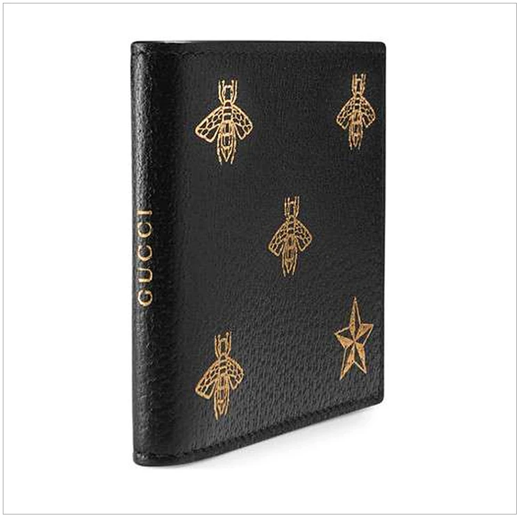 商品[国内直发] Gucci|GUCCI 黑色男士短款钱夹 495055-DJ2KT-8474,价格¥3388,第4张图片详细描述