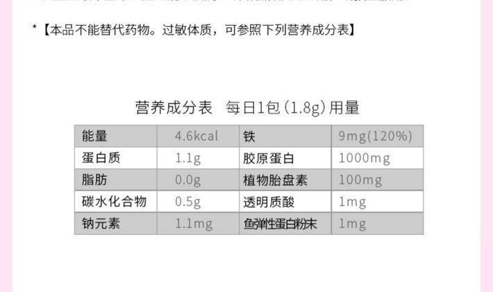 商品POLA|日本POLA宝丽胶原蛋白粉90包 【3个月量】 口服胶原蛋白肽全身紧致淡纹 含维生素e 铁 新款 ,价格¥836,第12张图片详细描述