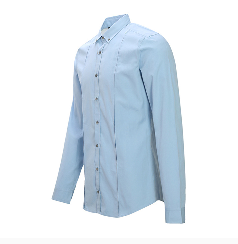 商品Gucci|GUCCI 男士浅蓝色棉衬衫 236352-21131-4910,价格¥1334,第7张图片详细描述