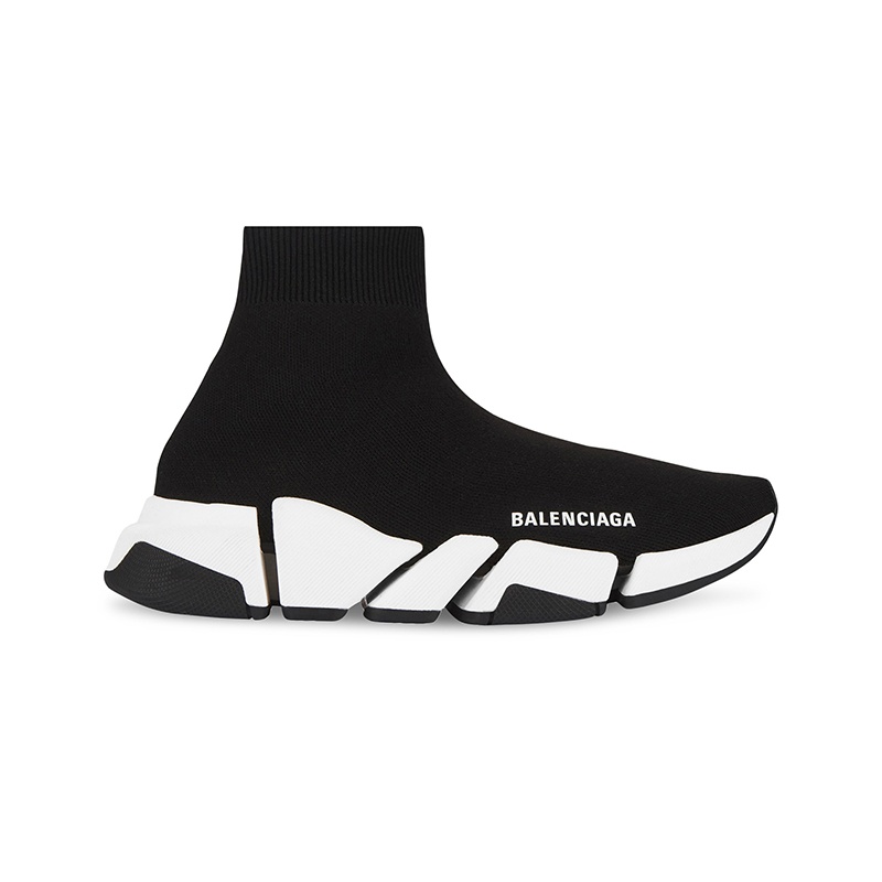 商品Balenciaga|巴黎世家 男黑色聚酯白底标志印袜子运动鞋,价格¥6363,第3张图片详细描述