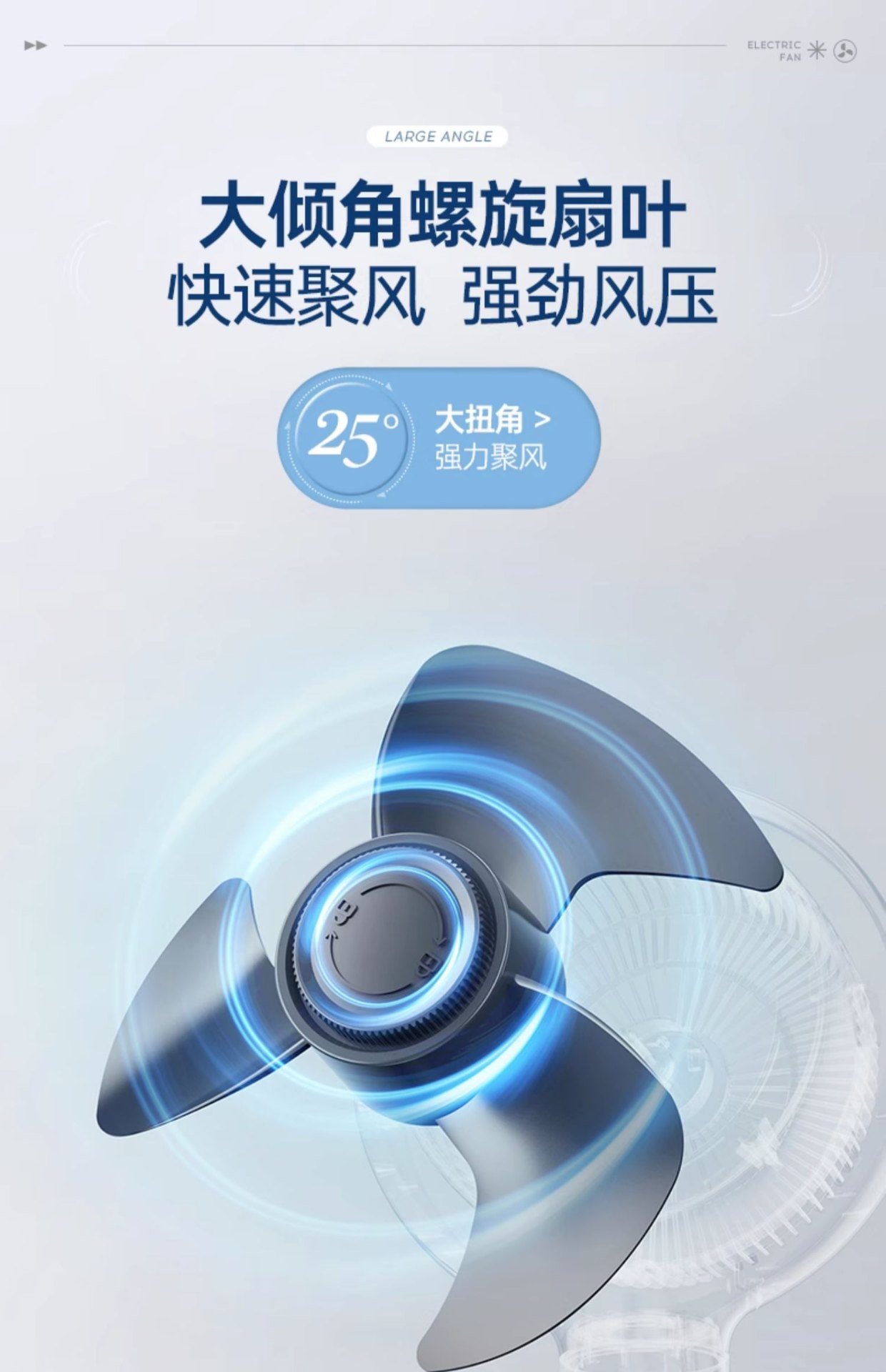 商品[国内直发] Morphy Richards|负离子空气循环扇家用节能摇头立式大风力非静音落地扇电风扇MR3801,价格¥494,第25张图片详细描述