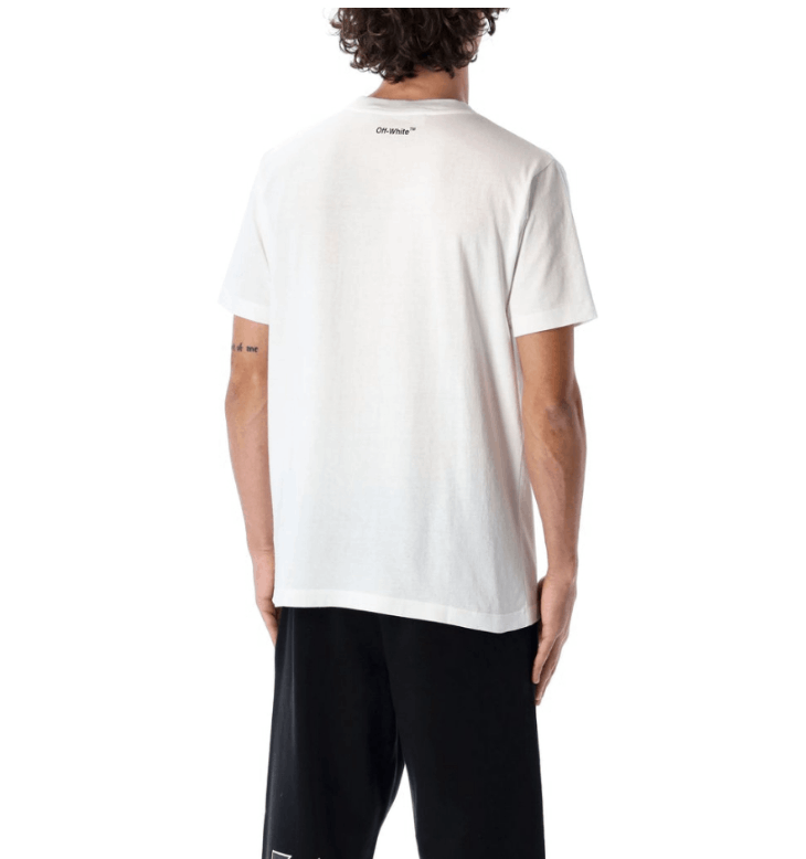 商品Off-White|男士黑色白色印花棉质短袖T恤 OMAA027C99JER006（澳门仓发货）,价格¥2365,第7张图片详细描述