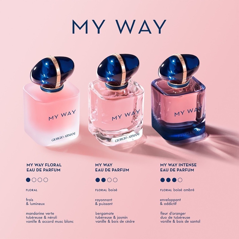 商品Giorgio Armani|Giorgio Armani阿玛尼MY WAY自我无界女士香水 花�漾版30-50-90ml EDP浓香水,价格¥457,第6张图片详细描述