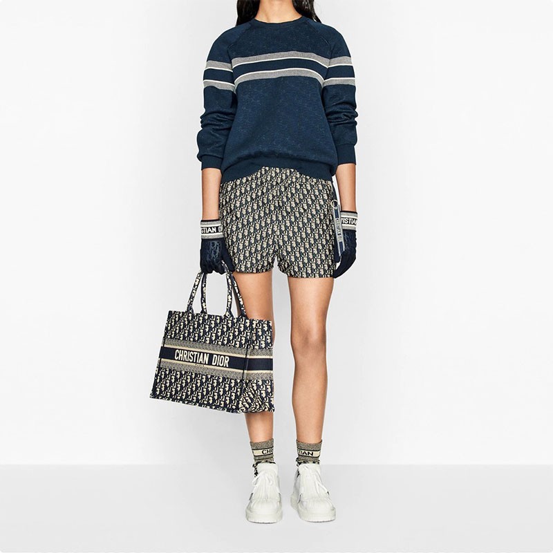 商品Dior|【国内直发已国检】DIOR迪奥书手提包印花托特包大容量手提包中号小号22年款,价格¥18049,第1张图片详细描述