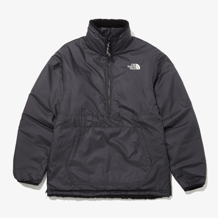 商品The North Face|【Brilliant|北面特惠】北面Play 绿色双面抓绒夹克 PLAY GREEN RVS FLEECE ANORAK BLACK NJ4FP56A,价格¥827,第10张图片详细描述
