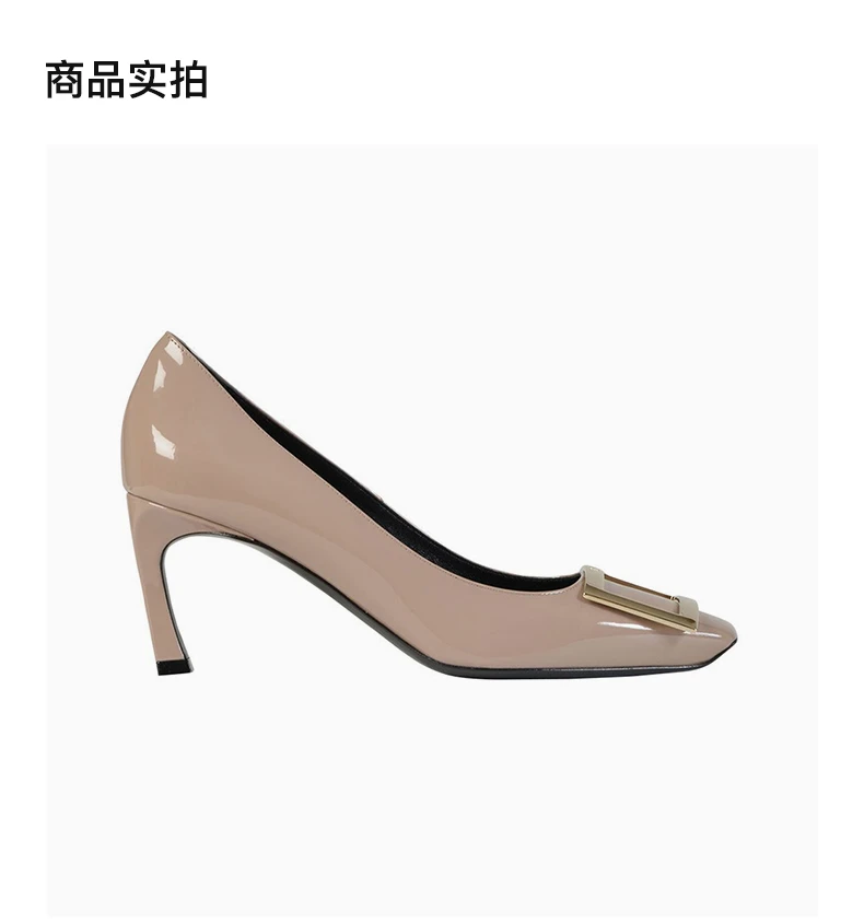 商品Roger Vivier|Roger Vivier 罗杰·维维亚 女士喇叭跟灰色高跟鞋 RVW40015280-D1P-C415,价格¥4536,第4张图片详细描述