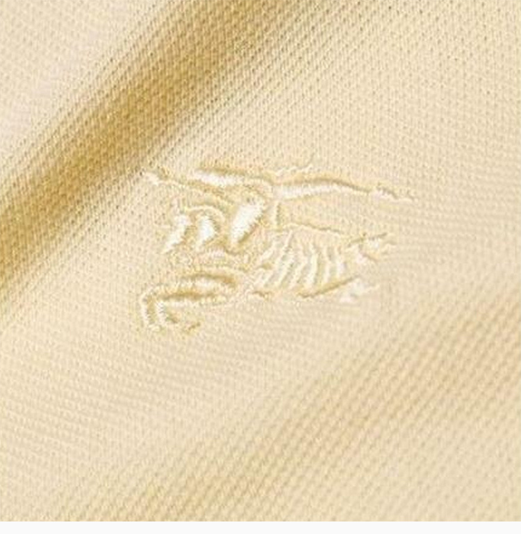 商品[国内直发] Burberry|BURBERRY 女士淡黄色短袖 Polo 衫 3933890,价格¥1333,第8张图片详细描述