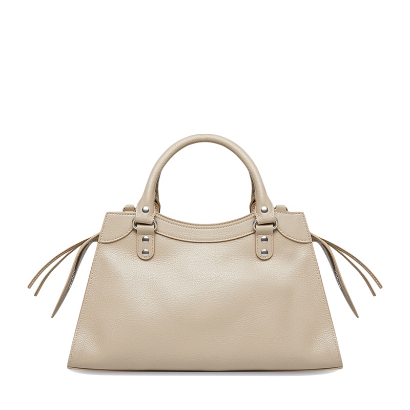 商品Balenciaga|Balenciaga/巴黎世家 NEO CLASSIC系列 女士小号米色粒面小牛皮手提包67862915Y4Y2906,价格¥15659,第5张图片详细描述