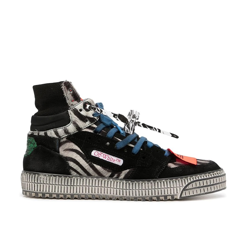 商品Off-White|高帮标志字母休闲鞋 OMIA065R21LEA001-1032（澳门仓发货）,价格¥3984,第3张图片详细描述