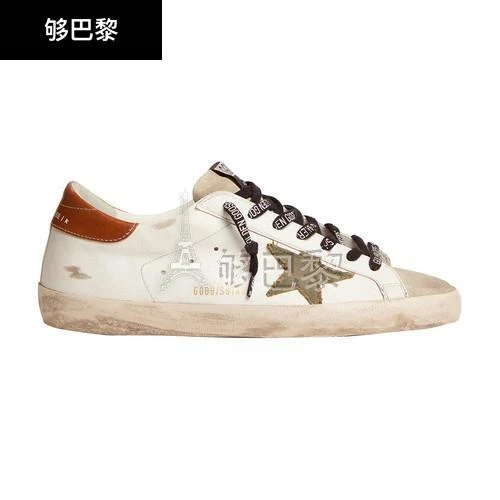 商品Golden Goose|【特惠8.7折】包邮包税【预售7天发货】 GOLDEN GOOSE 男士 休闲运动鞋 Super-star classic with list 运动鞋  GOGF2SZJWHT,价格¥4366,第3张图片详细描述