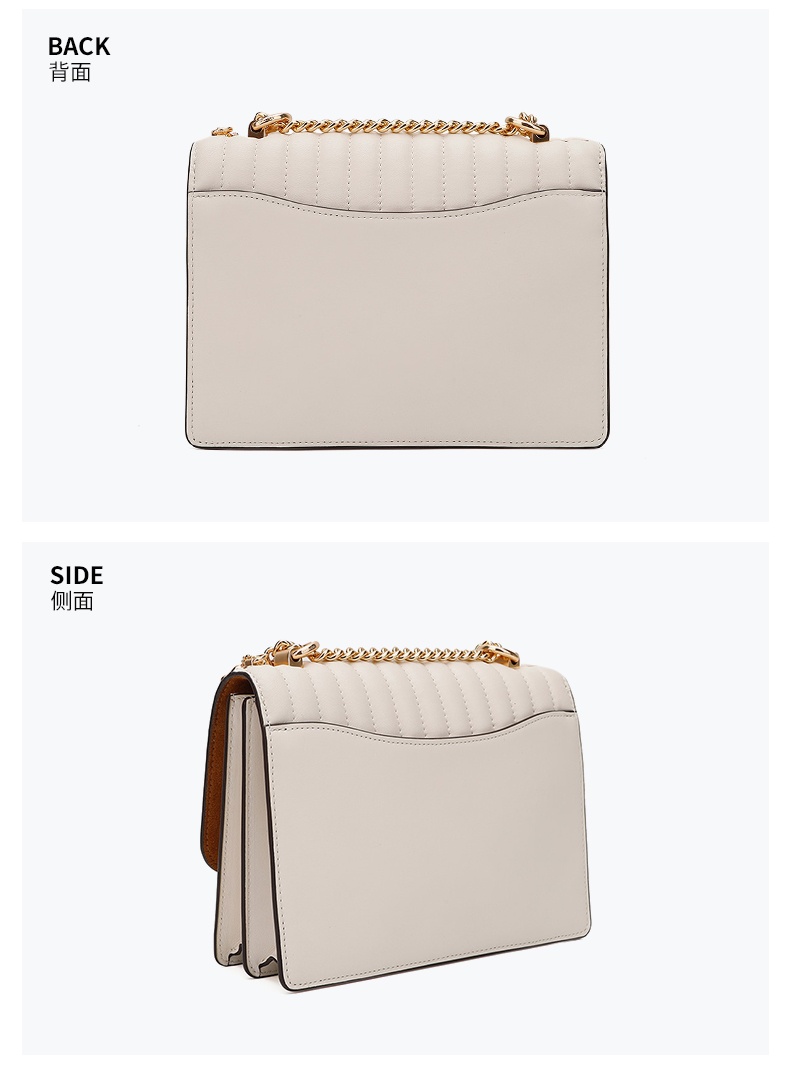 商品[国内直发] Coach|蔻驰女包COACH斜挎包�奢侈品 女士白色时尚百搭皮质单肩斜挎链条包生日礼物节日送女友2561 IMCHK,价格¥1992,第5张图片详细描述