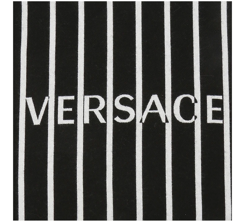 商品Versace|VERSACE 男士徽标刺绣围巾 ISC3301-IT02627-I4175,价格¥1221,第4张图片详细描述