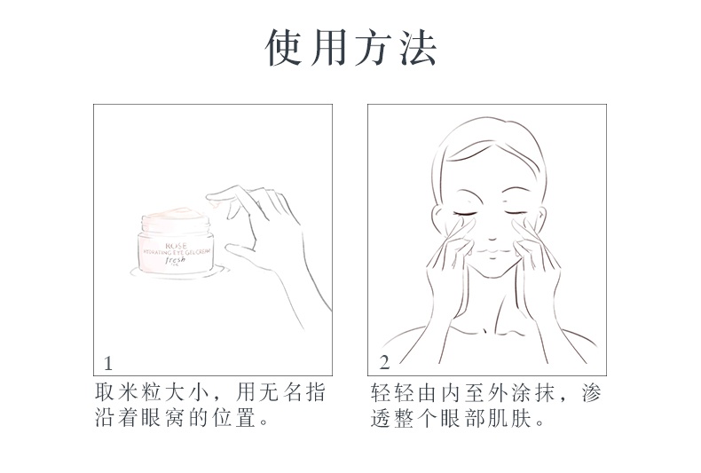 商品【原封正品】 Fresh|馥蕾诗 玫瑰润泽水凝眼霜润泽明眸眼部凝霜 15ml 舒缓水润 亮泽眼周,价格¥356,第6张图片详细描述