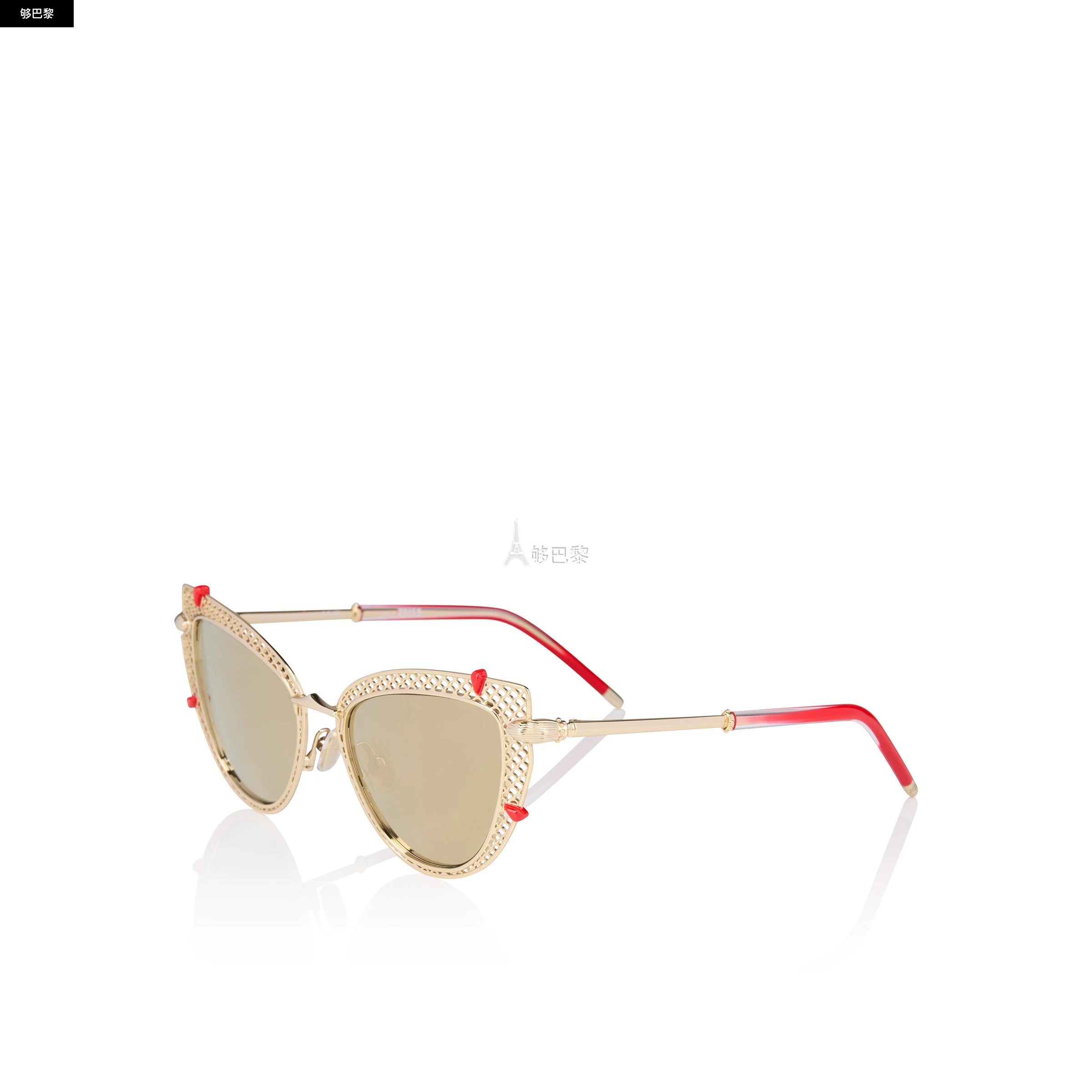 商品Christian Louboutin|【预售】 CL红底鞋 25春夏 女士 太阳眼镜 Miss Z LB0002 1255336K194,价格¥6524,第5张图片详细描述