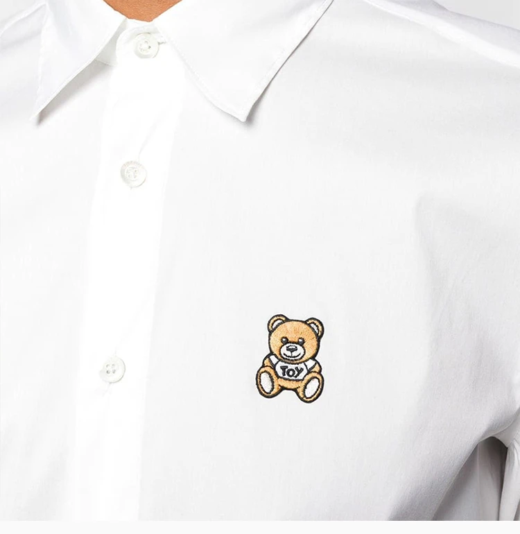 商品Moschino|Moschino 莫斯奇诺 男士白色衬衫 ZA0205-0236-1001,价格¥1763,第7张图片详细描述