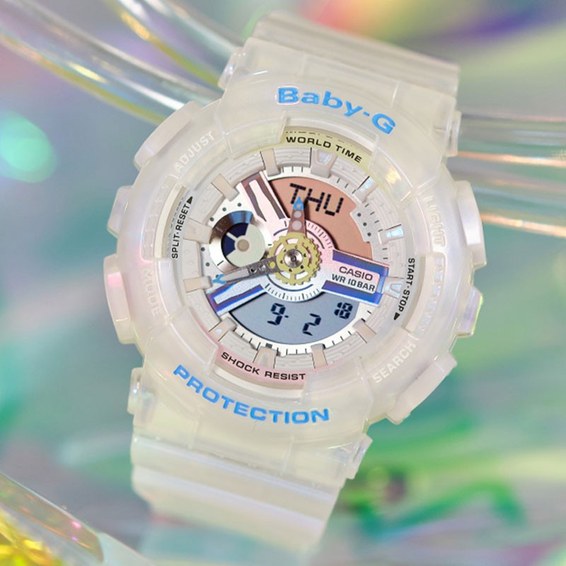 商品[国内直发] Casio|卡西欧手表Polarized multi color系列 夜光 LED照明 世界时间(48个城市)  每日闹铃 整点响报 间歇响报功能,价格¥687,第2张图片详细描述
