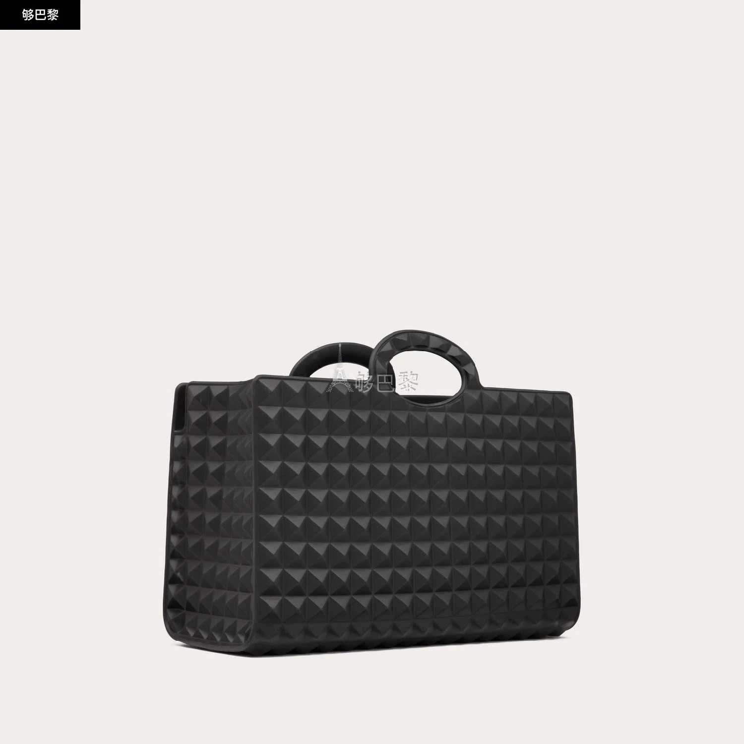 商品Valentino|包邮包税【预售7天发货】 VALENTINO华伦天奴 23秋冬 男士 手提包 CABAS LE TROISIÈME EN CAOUTCHOUC 3Y2B0C10XLU_0NO,价格¥10593,第7张图片详细描述