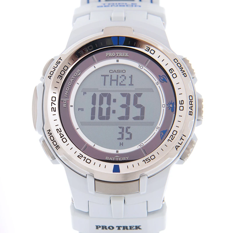 商品Casio|CASIO 灰色男士自动机械表 PRW3000G-7D,价格¥1199,第1张图片详细描述