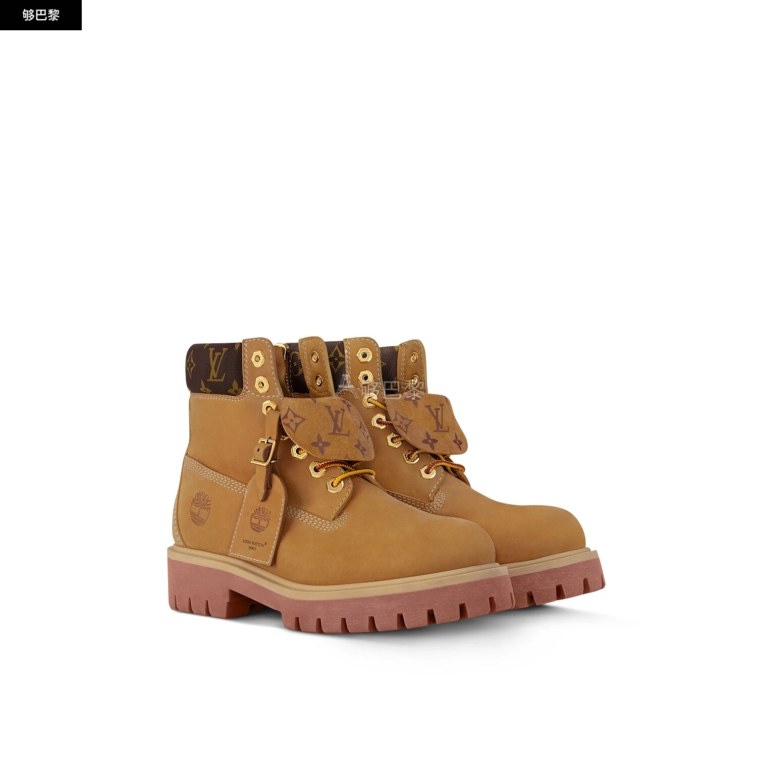 商品Louis Vuitton|【预售】 LV路易威登 25春夏 男士 短靴 LV x Timberland 及踝靴 1AD74X ,价格¥22802,第2张图片详细描述