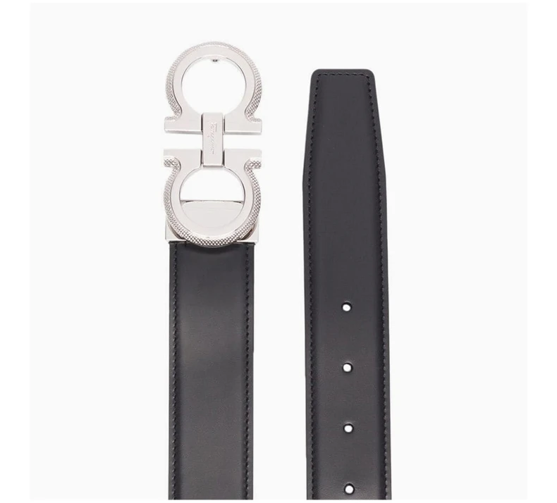 商品Salvatore Ferragamo|SALVATORE FERRAGAMO 男士腰带黑色 67-0141-0754465,价格¥2617,第5张图片详细描述